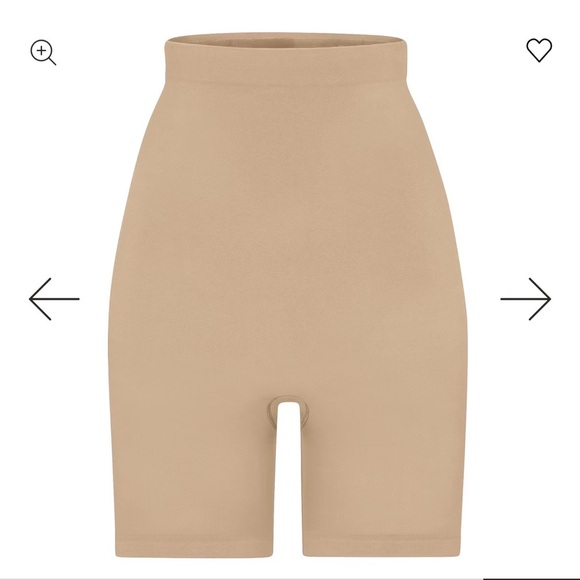 SKIMS HIGH-WAISTED ABOVE THE KNEE SHORT Tan M - Picture 1 of 9
